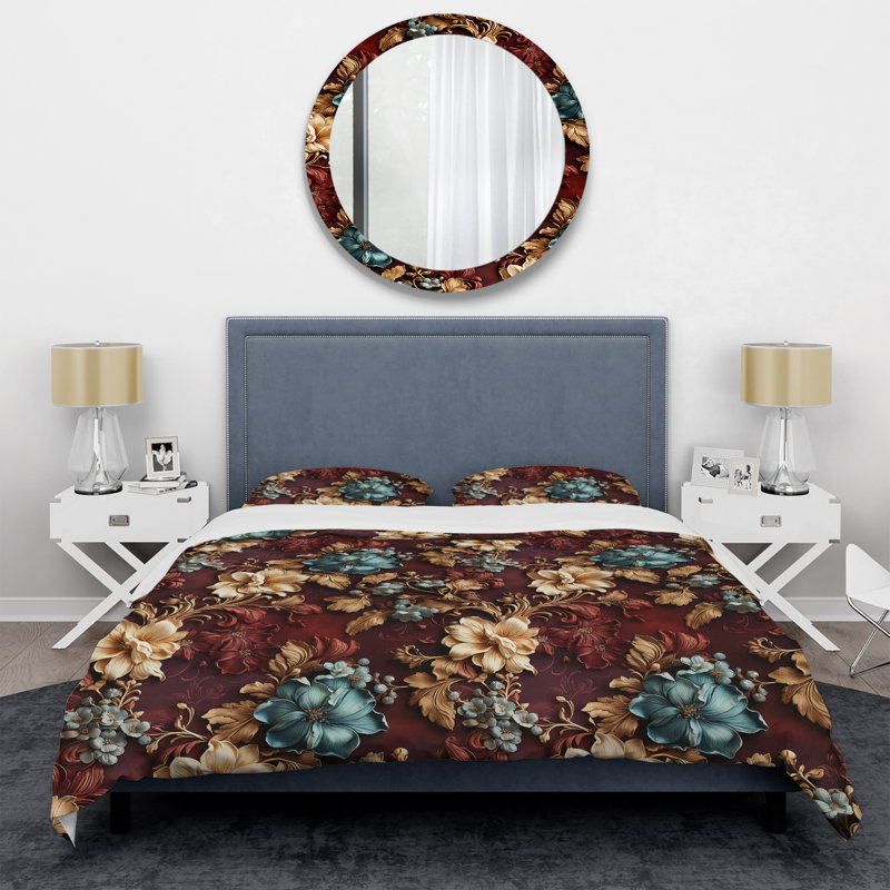 Literie Rustic Brocade Elegance, Housse de couette pour très grand lit et 2 très