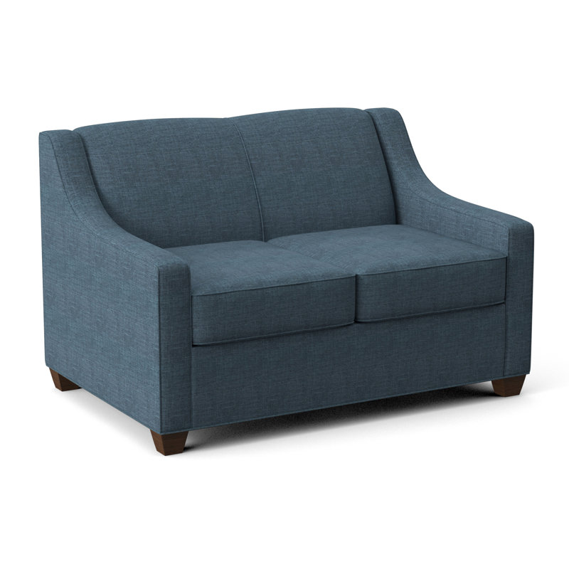 Phillips 52" Square Arm Sofa Bed with Reversible Cushions, Montana Walnut, Archetype Anchor