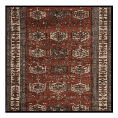 Machine Washable Turkish Brown Area Rug