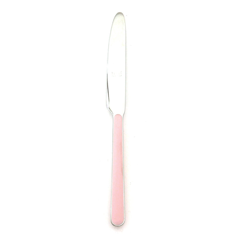 Fantasia Dessert Knife - 48 Pieces - Petroleum, Pale rose