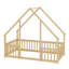 Lit de plancher en forme de maison Guardrail-1328367427