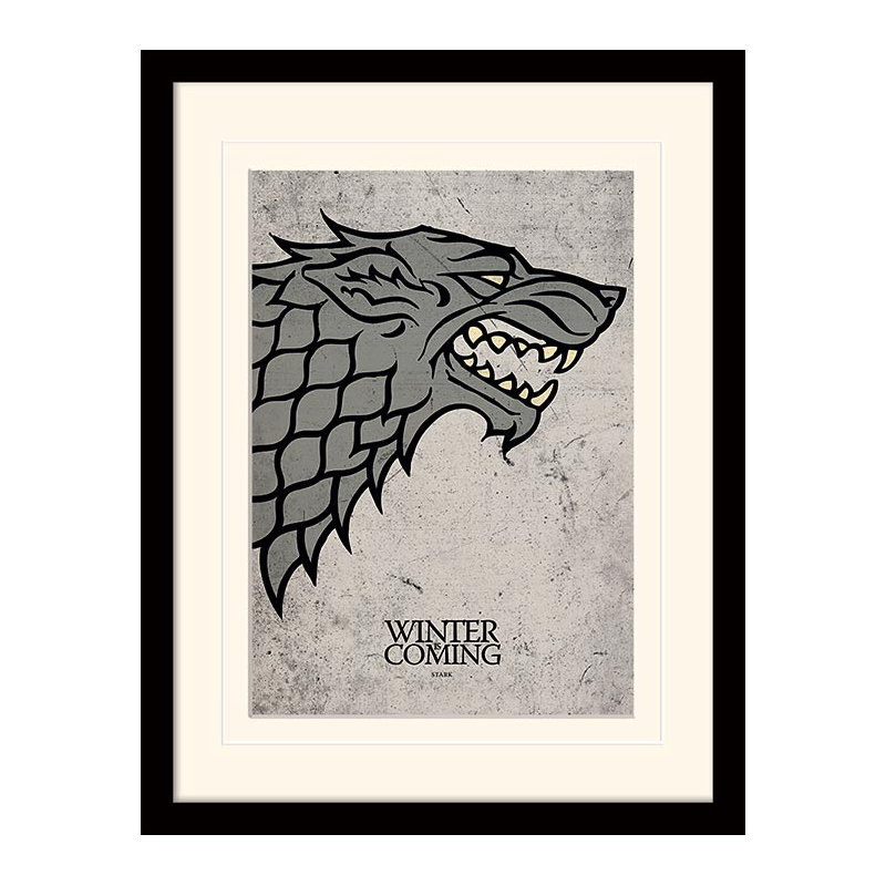 Print, Yellow, Black Frame, 40cm H x 30cm W