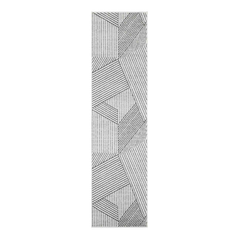 Latitude Run® Orkla Nikolis Rug Ivory, Runner 2'7" x 10'