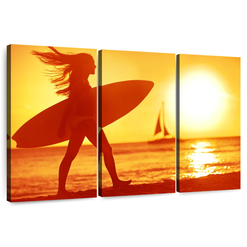 Senne Hot Summer Surfer, 36" H x 57" W