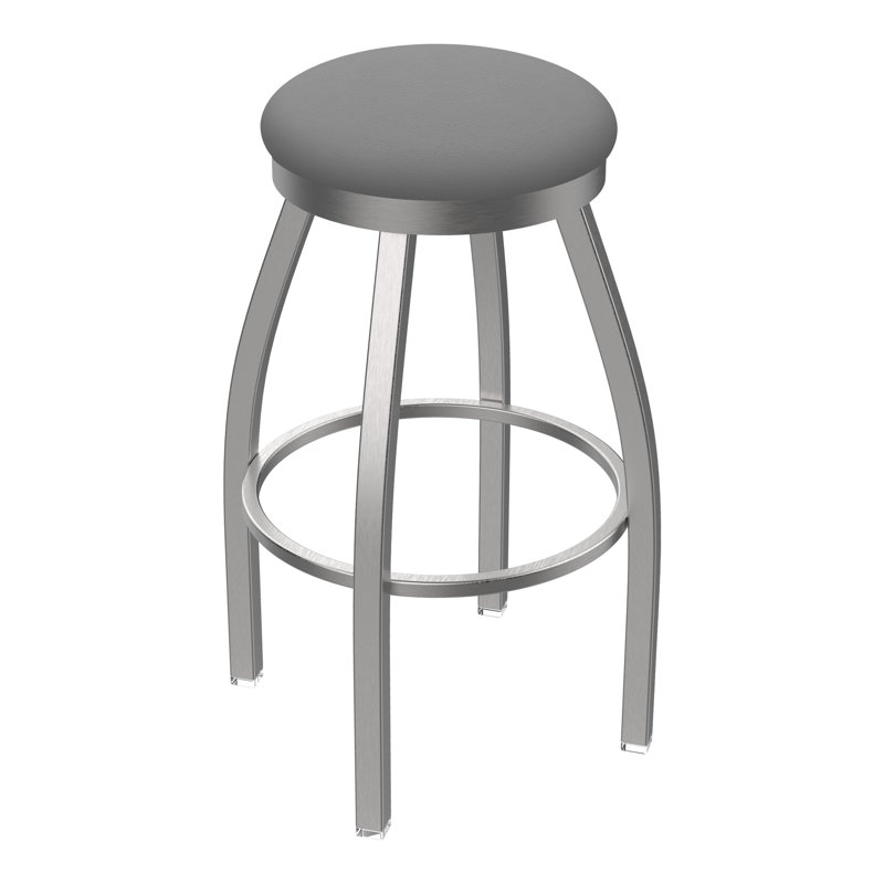 Tabouret pivotant intérieur / extérieur Misha, Trottoir en vinyle, Tabouret de bar (siège d'une hauteur de 30 po)