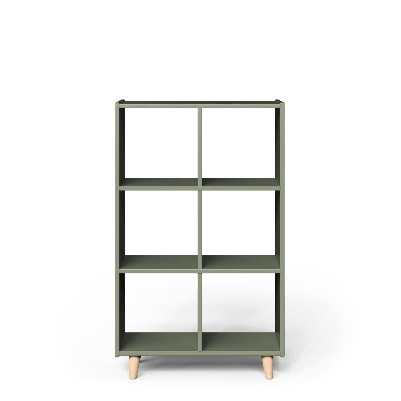 Six cubes verticaux, Taupe / naturel