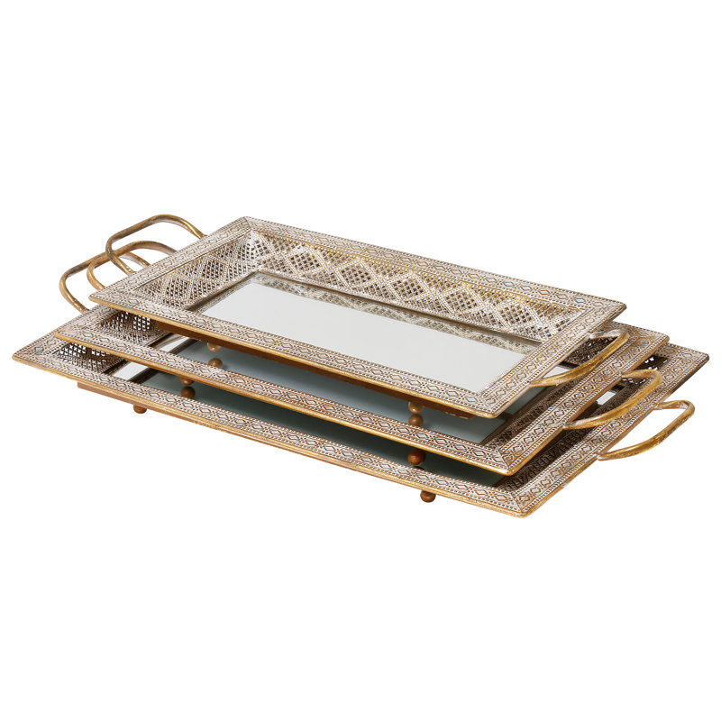 Metal Tray - Set of 3