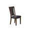 Magnifique mobilier de salle à manger noyer / noir 6 pièces ensemble table à manger 4 chaises