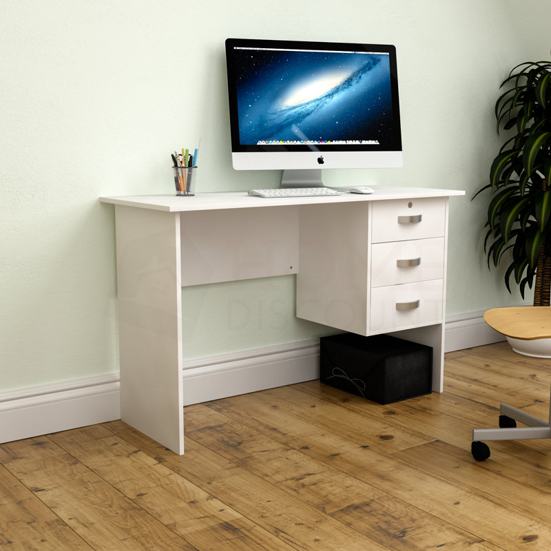 Muskoka Solid Wood Base Writing Desk, White