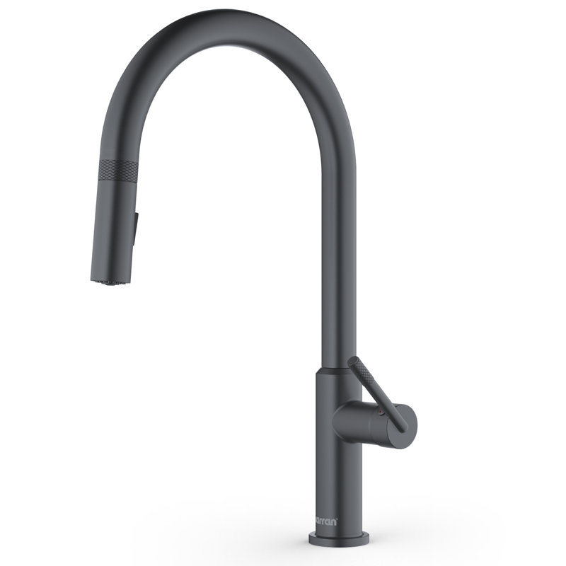 Karran Lagrange Single Handle Pull Down Sprayer Kitchen Faucet, Gunmetal Gray