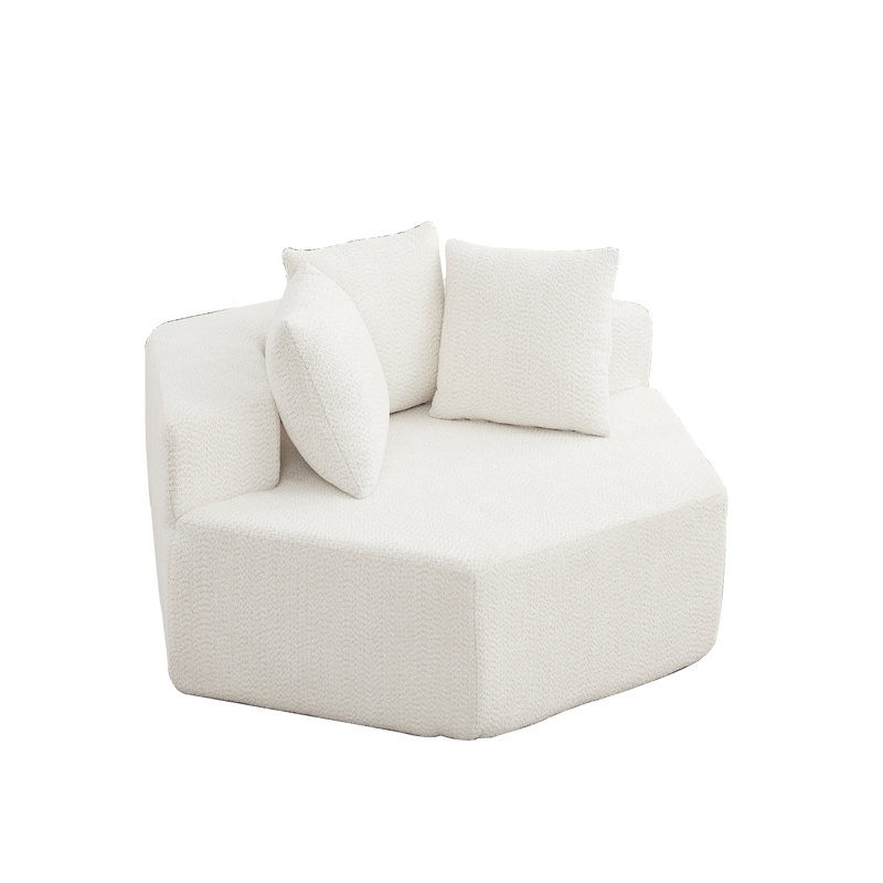 Canapé modulaire hexagonal, Beige