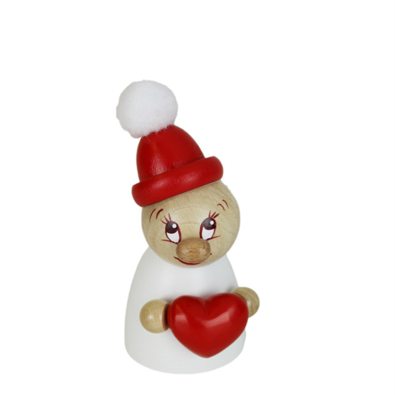 Steinbach Clumsy Mini Collection, Valentine W/ Wooden Beanie & Big Bobble 4.7"