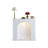 White Manufactured Wood Electric Fireplace