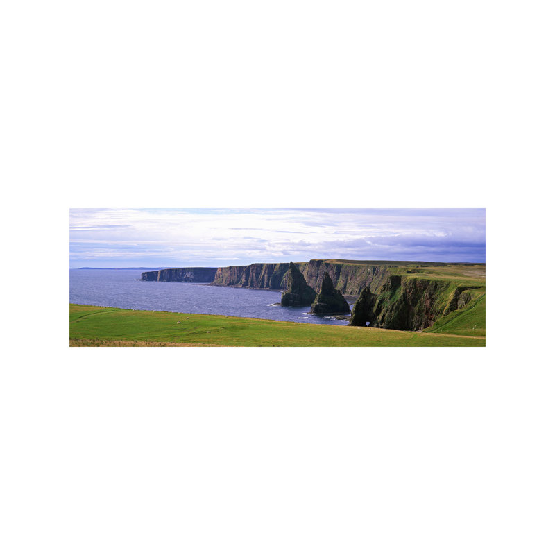 Duncansby Stacks, Duncansby Head, County Wick, Republic, Ireland - Wrapped Canvas Panoramic Print
