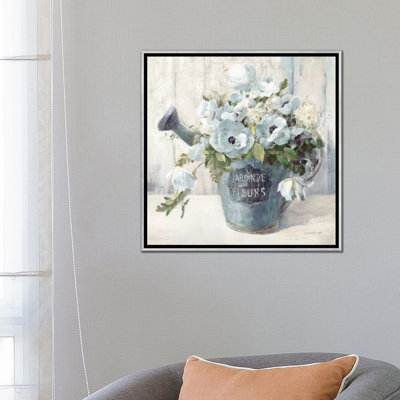 " Garden Blooms II in Blue " Painting