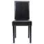 Chaise en cuir synthétique Barnesville, noir