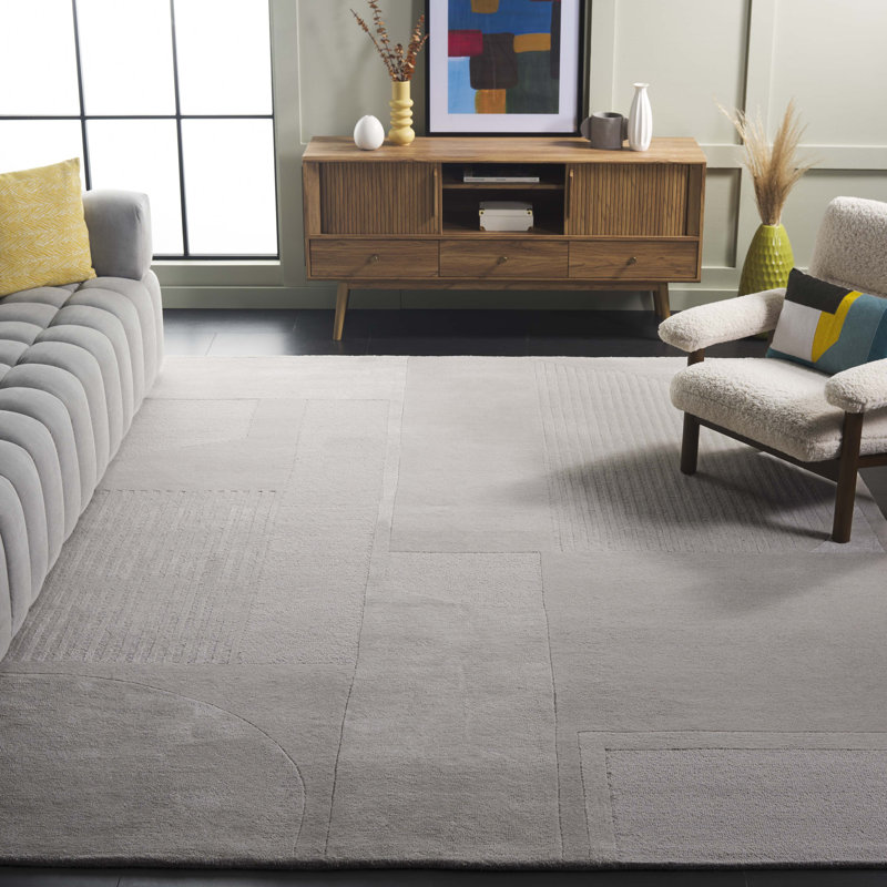Tapis gris Fifth Avenue 251, Rectangle 8 pi x 10 pi