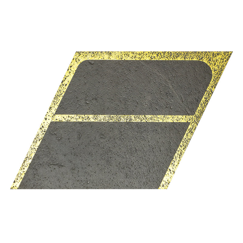 Carreau de mosaïque auto-adhésif en pierre 4 po x 4,6 po, Mélange noir et blanc