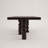 Modern Black Rectangular Solid Wood Dining Table-77252060
