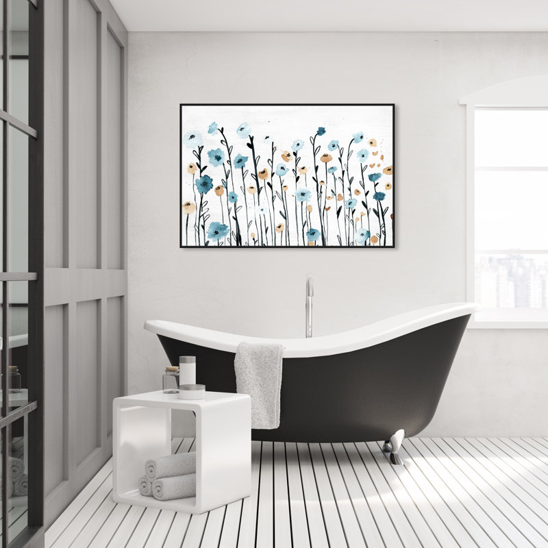 Art graphique sur toile tendue « Beautiful Growth » Ariaana, 30 po x 45 po, Impression encadrée, Noir