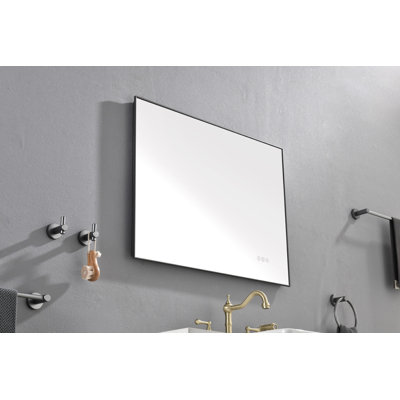 LED Mirror Bathroom Vanity Mirror With Back Light, Wall Mount Anti-Fog Memory Large Adjustable Vanity Mirror