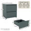 Tanino 4 Piece Bedroom Set (2 Drawer Large Bedside Chest, 5 Drawer Chest, 2 Door 2 Drawer Wardrobe), (6)-741202056