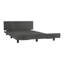 Base de lit simple Kaia, tête de lit - chêne Smokey