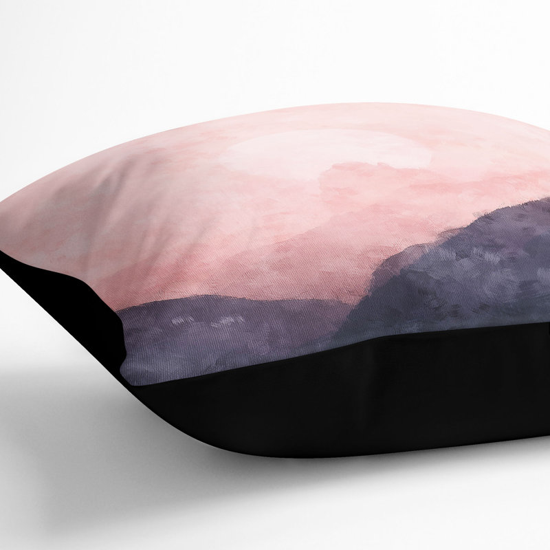 Square Cushion, Black, 40cm H x 40cm W x 15cm D