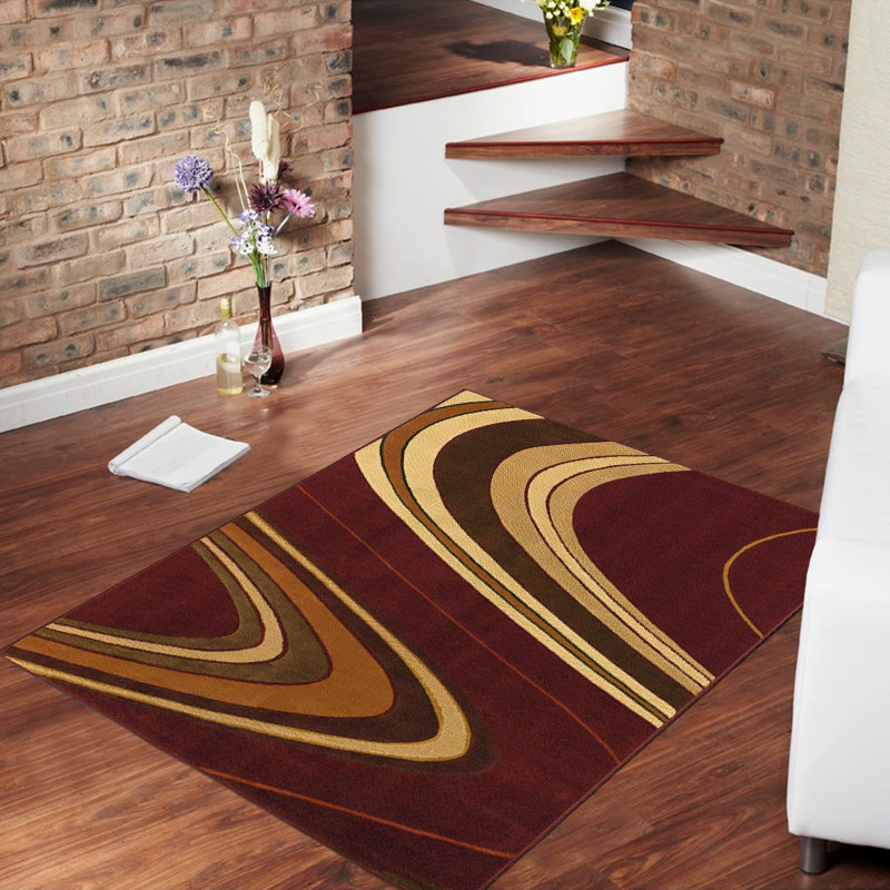 Abstract Indoor Rug, 5'2" x 7'2"