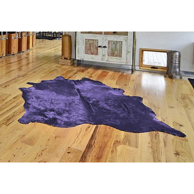 Tapis d'intérieur en cuir de vache 5 pi x 7 pi Plainsboro Performance
