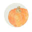 Pumpkins Handmade Terra Bianca Salad/Dessert Plate
