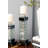 Glass Pillar Decorative Silver Candle Holder with Floating Crystals-1899145786