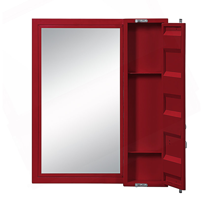 Miroir de salle de bain Cargo, Rouge