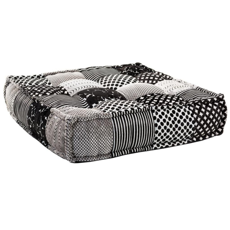 Square Floor Cushion, Grey