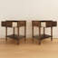 Grand lit plateforme en bois massif Harwich avec 2 tables de chevet-1417805130-1417805128-1417049855
