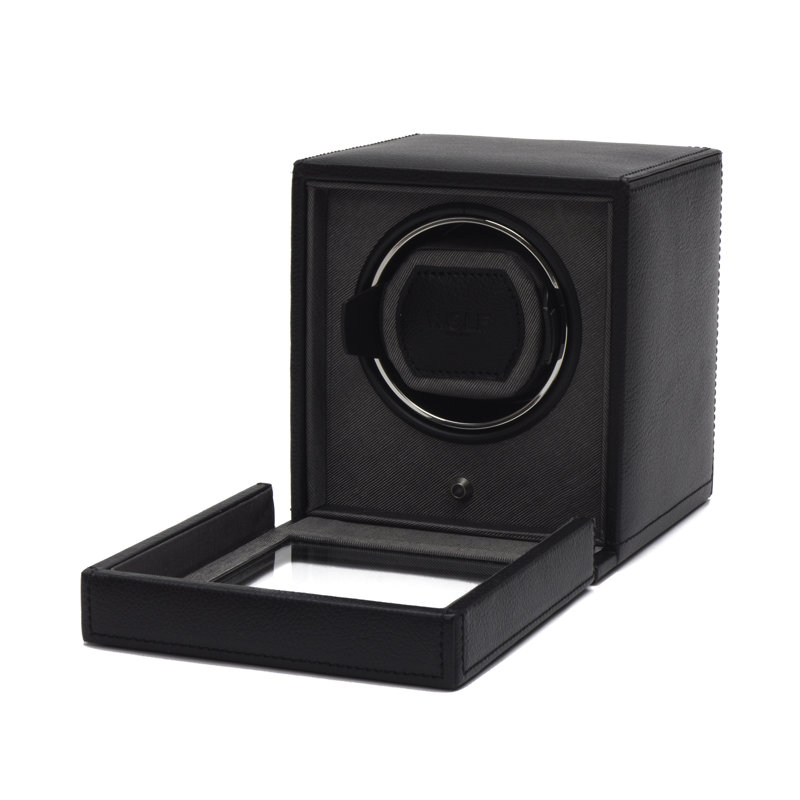 Cub Watch Box + Watch Winder, Black