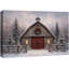 Illustration de grange de Noël porte rouge rustique-132863524-132863525