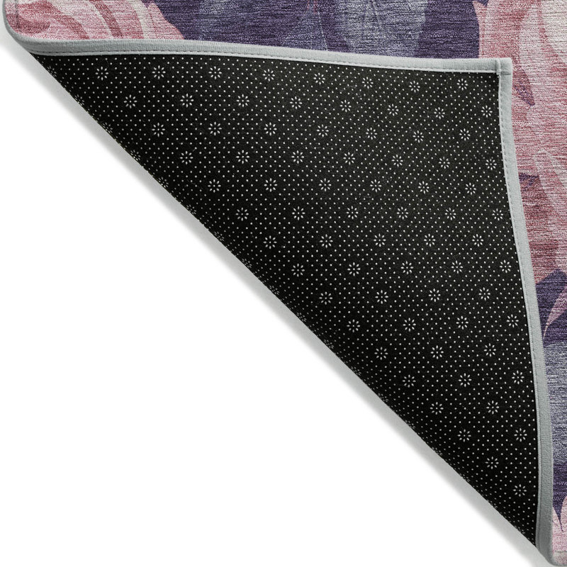Vashira Pink Washable Indoor-Outdoor Rug - LOOMLAN, 8' x 10'