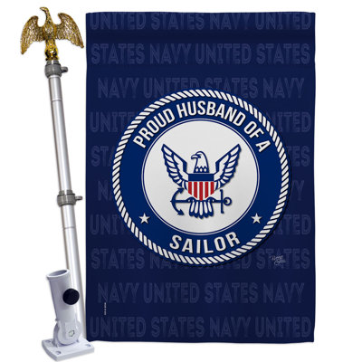 Double Sided 40'' H x 28'' W Polyester Flag Set