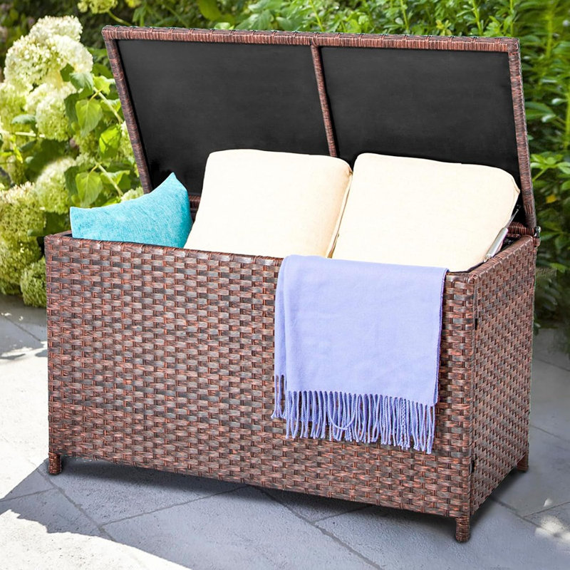 Boîtes de rangement pour terrasse avec couvercle imperméable 70 ...