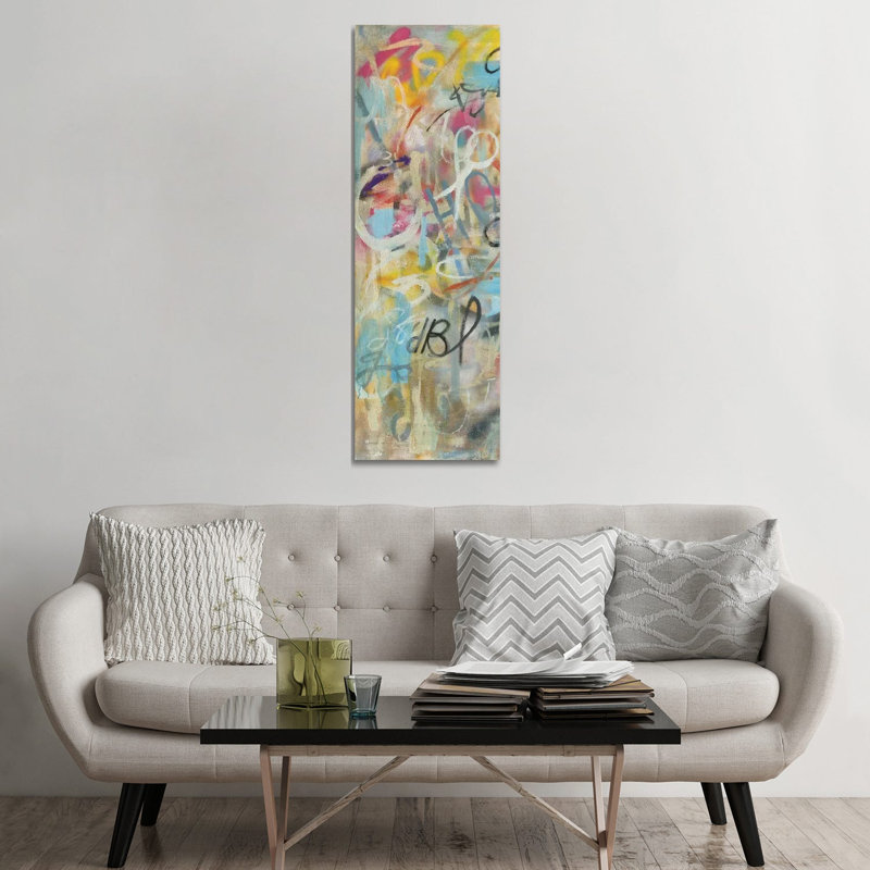 Graffiti Freedom Panel I by Danhui Nai - Wrapped Canvas Panoramic Gallery-Wrapped Canvas Giclée
