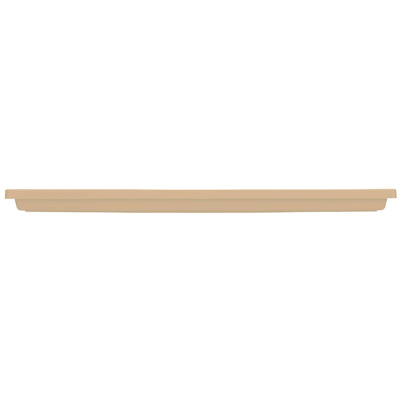 Stone Saucer Plant Stand, Beige, 4.9" H x 23.9" W x 8.3" D, 6