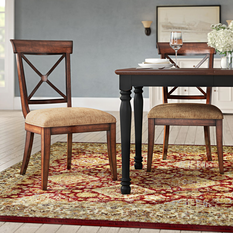 Mylah 19'' H Upholstered Cherry Side Chair