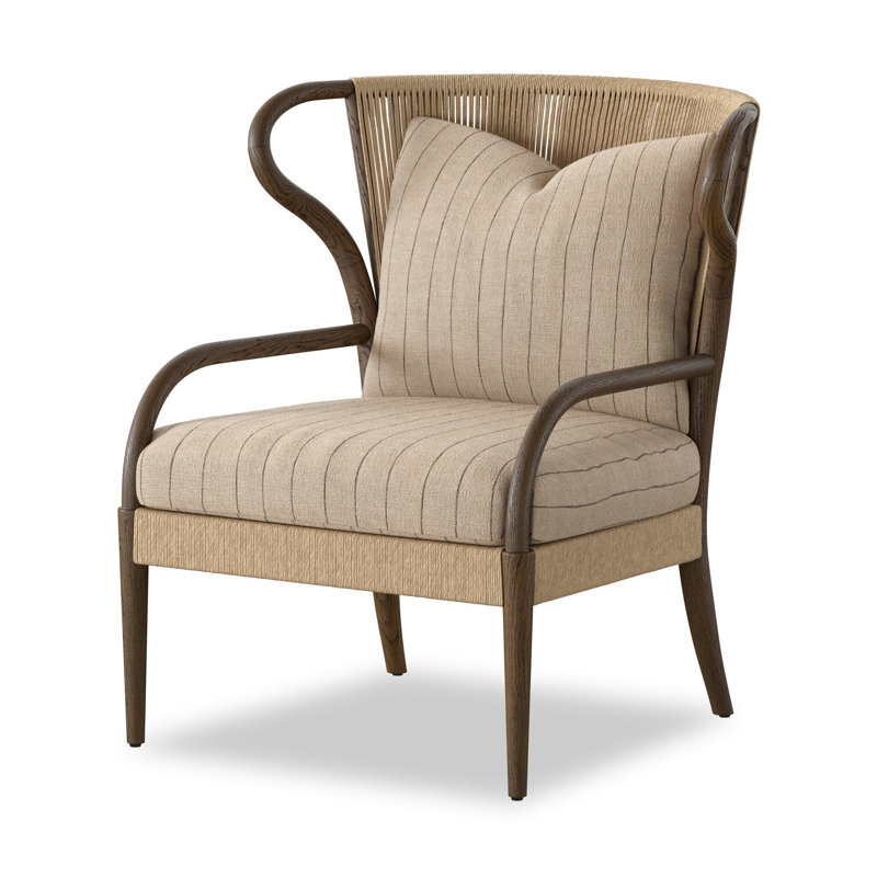 Amira Chair, Cream Striped