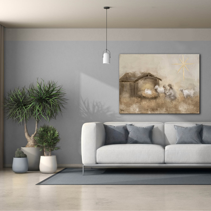 "Epic Graffiti" Neutral Nativité "par Ashley Bradley, art mural sur toile