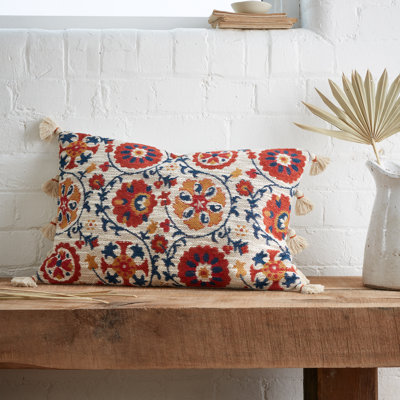 Raya Tassel Cotton Cushion Cover Cushion