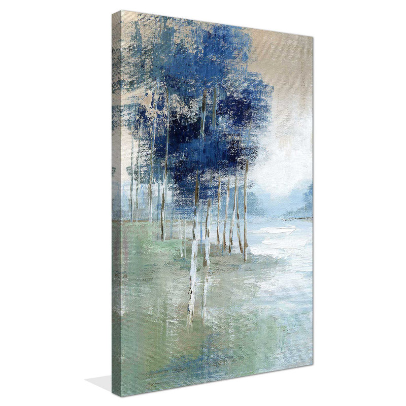 Birch River - Peinture, Toile tendue, L 18 po x H 30 po