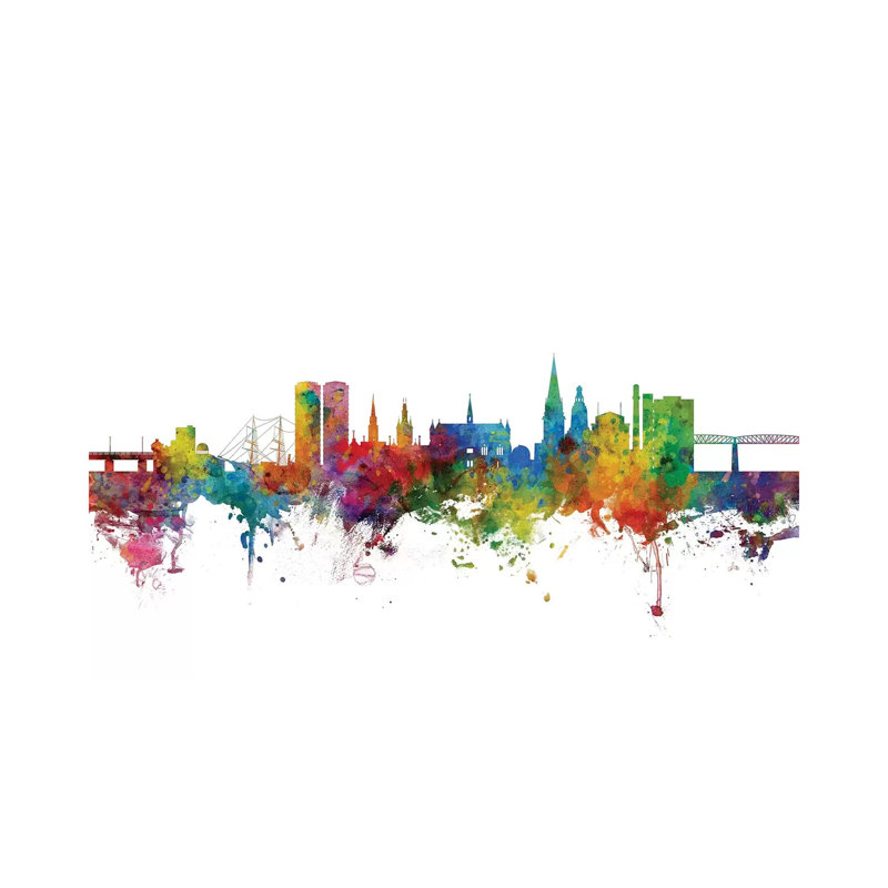 Dundee, Scotland Skyline by Michael Tompsett - Wrapped Canvas Gallery-Wrapped Canvas Giclée, 20.32 cm H x 30.48 cm W