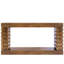 Console 70,87 po en bois brun étroit avec rangement