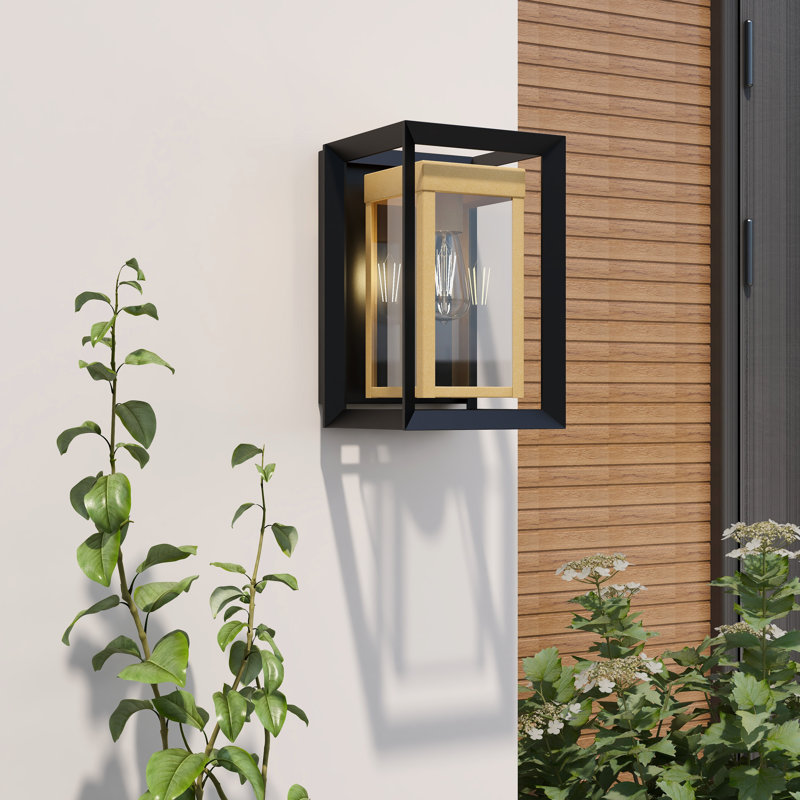 Deshwana Metal and Glass Wall Light